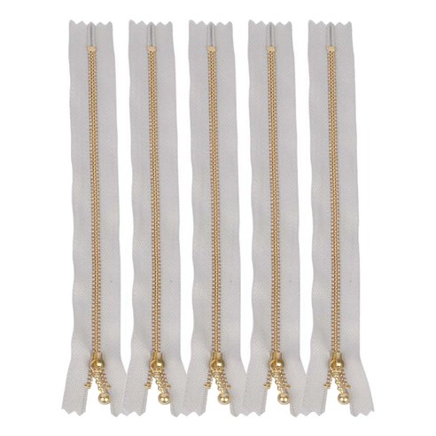 브랜드얀 YKK 베이직 메탈지퍼 30cm, 연회색, 5개