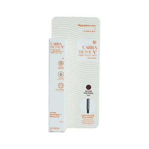 선덕제주 케라바이옴엑스 헤어 마스카라 15ml, 와인 브라운, 1개