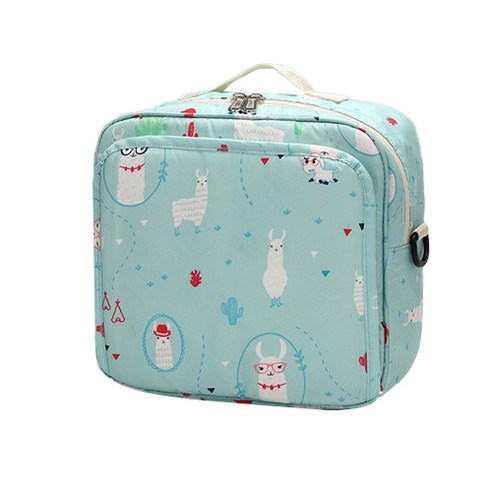 라이프랩 휴대용 숄더 기저귀 가방 각종 소품 보관가방, 블루