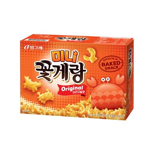 빙그레 꽃게랑 미니 오리지널, 40g, 3개