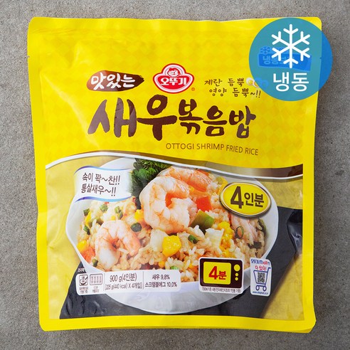 오뚜기 맛있는 새우볶음밥 (냉동), 225g, 4개