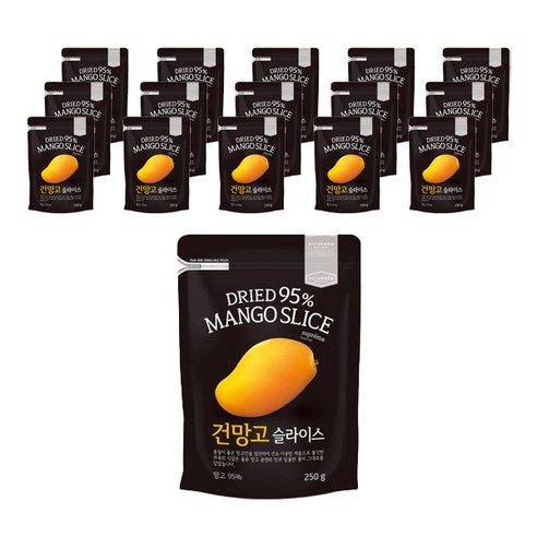 건망고 슬라이스, 250g, 16개