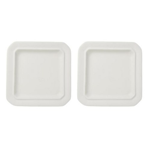 시라쿠스 네이처 팔각 접시 화이트 18cm, 2개