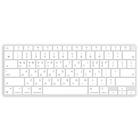 카라스 맥북 프로 레티나 터치바 15.4 MLW82KH/A용 글자인쇄 칼라 키스킨, WHITE, 1개