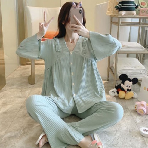 임산부 수유 잠옷