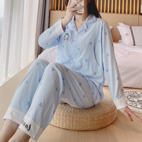 아이스 임산부 파자마 상하 세트 7083