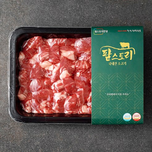 팜스토리 국내산 소고기 등심 찹스테이크 (냉장), 300g, 1개
