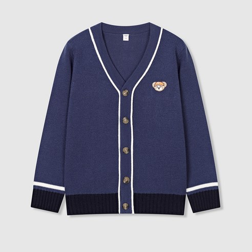 스파오키즈 아동용 쿠디 자수 가디건