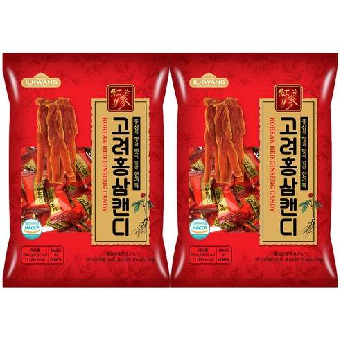 일광제과 고려홍삼캔디, 2개, 280g