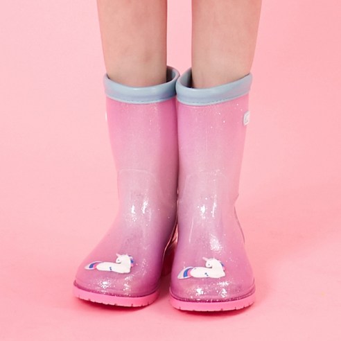 지니스타키즈 아동용 유니콘 PVC장화 KBJSB10008