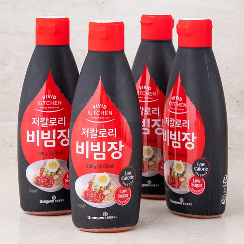 비비드키친 저칼로리 비빔장, 4개, 280g