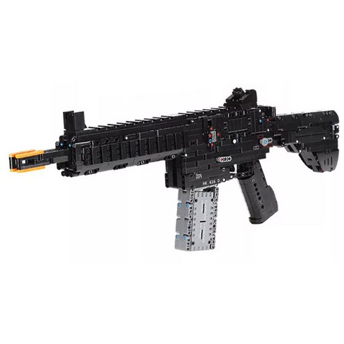 레프리카 블럭테크닉 HK416 소총 블럭총 작동블록 1178피스 CBT652290, 블랙
