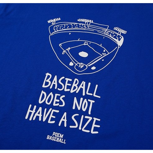 야구광의 열정을 담은 스타일리시한 그라운드 티셔츠