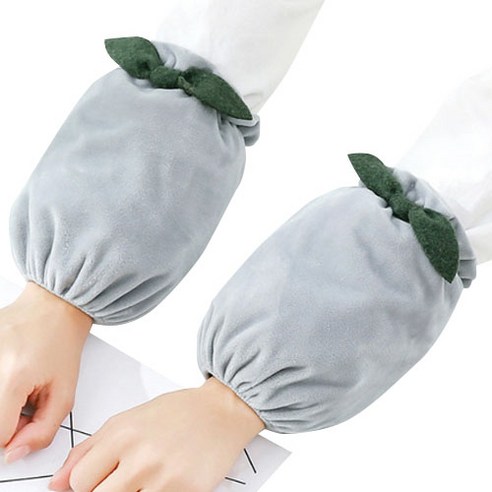 리본 숏스타일 성인용 팔토시, 그레이