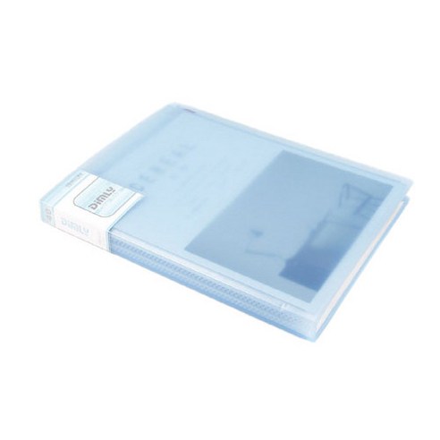 베스트 A4 클리어파일 40p, 블루, 1개