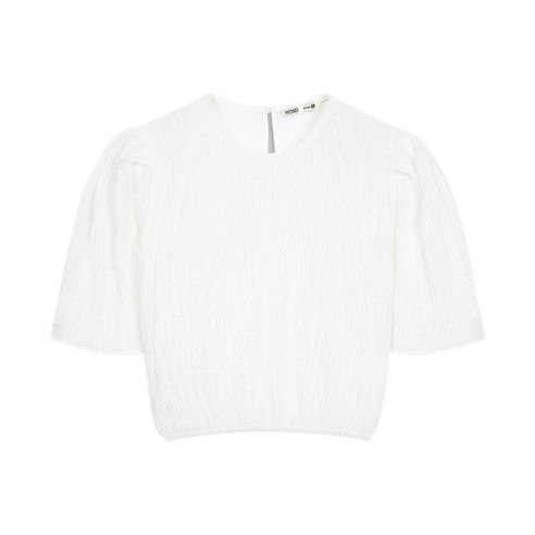 블라우스  미쏘 조직감 벌룬소매 블라우스