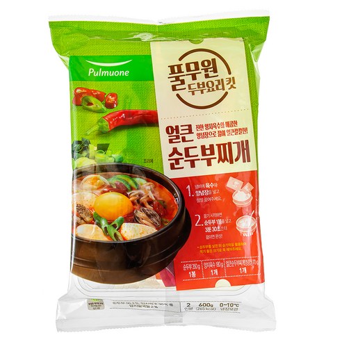 풀무원 얼큰 순두부찌개 킷, 1개, 600g