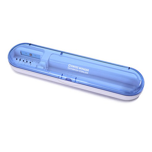 캐리 3세대 uvc LED 휴대용 칫솔살균기 SW-UV350, 블루