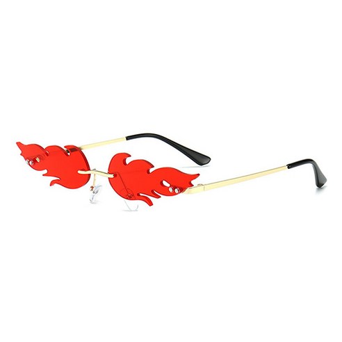 앤도파티 파티용 불꽃 안경, 레드, 1개