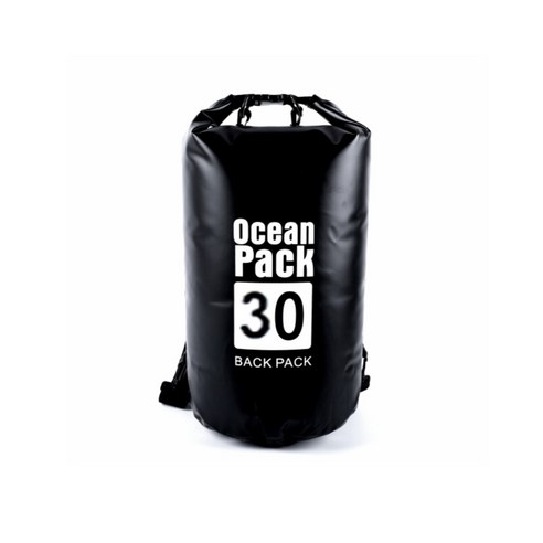 w에이블 방수 비치 수영 드라이 백팩 30L, 03 검은색