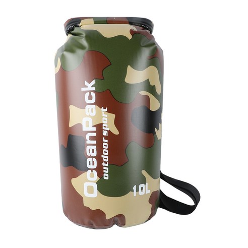 w에이블 비치 수영 드라이백 10L, 01 아미 녹색