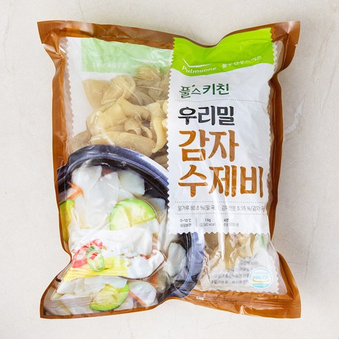 풀무원 풀스키친 우리밀 감자수제비, 1kg, 3개