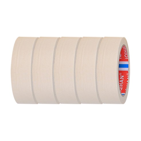 다용도 종이 마스킹테이프 40mm x 20m, 03 아이보리, 5개