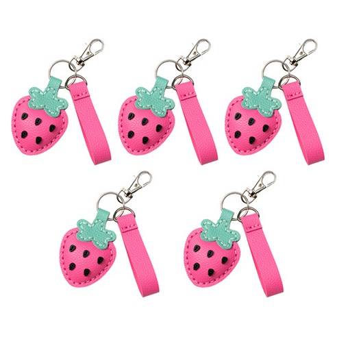 민화샵 과일 가죽 키링만들기, 5개, 복숭아