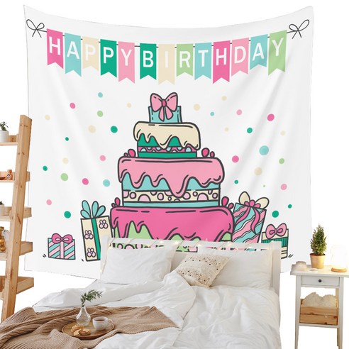 페이토 생일파티 추억 배너 배경 현수막, A7