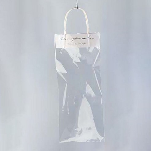 삼각별 꽃 포장 비닐 쇼핑백 20p, 화이트