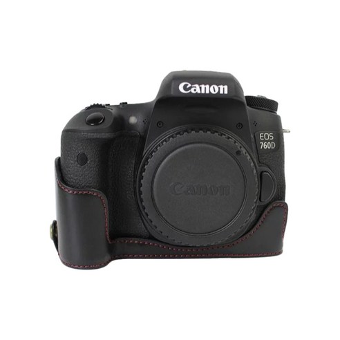가온누리 캐논 카메라 가죽 케이스 블랙, EOS 760D 750D, 1개