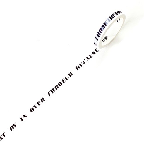 온업 DIY 다이어리 꾸미기 스티커 슬림 테이프 7mm x 5m, 1개, Preposition