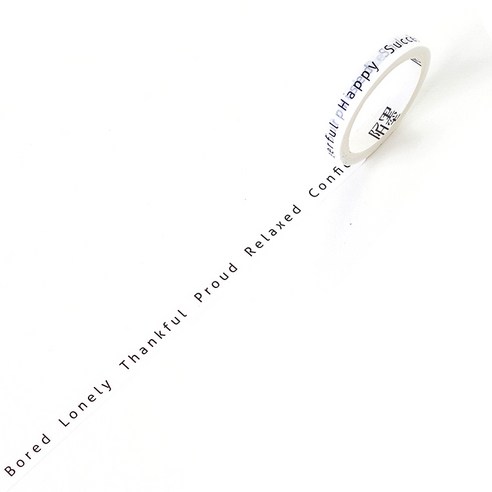 온업 DIY 다이어리 꾸미기 스티커 슬림 테이프 7mm x 5m, 1개, Feeling