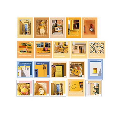 잇홈 다꾸 스꾸 폰꾸 시리즈 모던 씨티 스티커 40p, 1세트, B타입