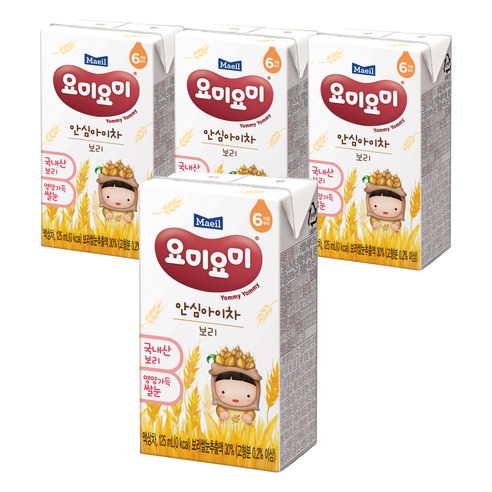 요미요미 안심아이차 125ml, 1개입, 4개