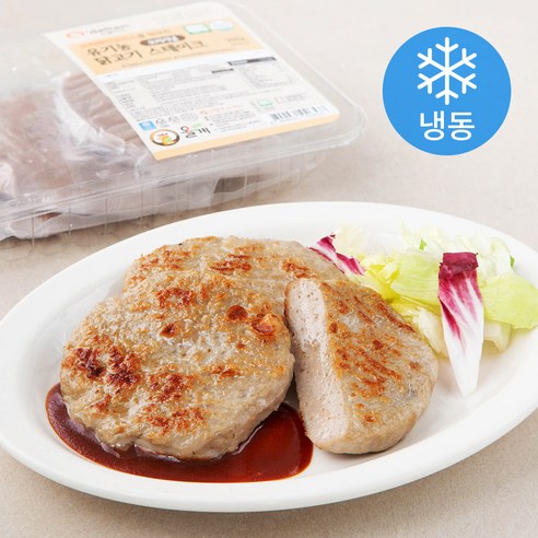 올계 유기가공식품 인증 프리바이오틱스를 함유한 닭고기 스테이크 오리지널 (냉동), 300g, 1개