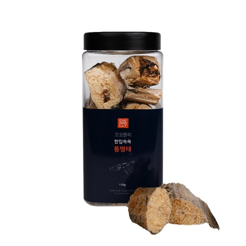 코코몰리 반려동물 한입쏙쏙 트릿 동결건조간식 110g, 통명태, 1개