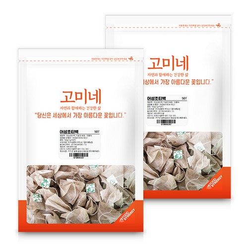 고미네 어성초 티백 50p, 50g, 2개