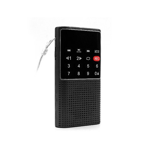 초소형 다기능 디지털 MP3 라디오 스피커, L-328, 블랙
