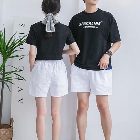  턴키 빅사이즈 카브라 면스판 밴딩 3부 반바지 