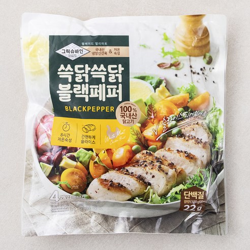 그릭슈바인 쓱닭쓱닭 블랙페퍼, 100g, 4개입, 1개
