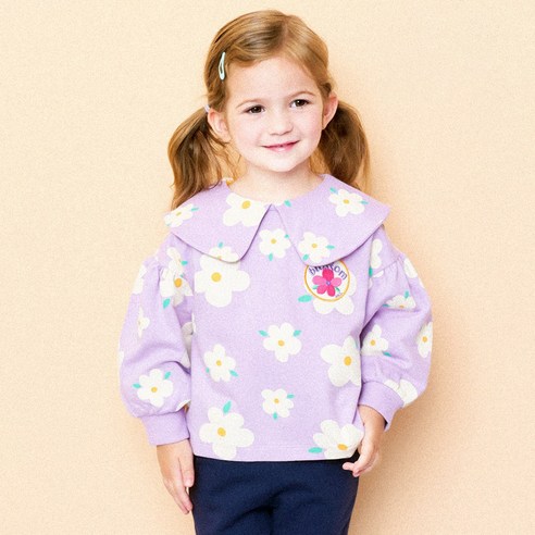 헤이미니 여아 헤이블러썸 카라 티셔츠 헤이키도