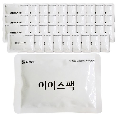 영미 물100% 아이스팩 소 12 x 17 cm, 40개입, 1개