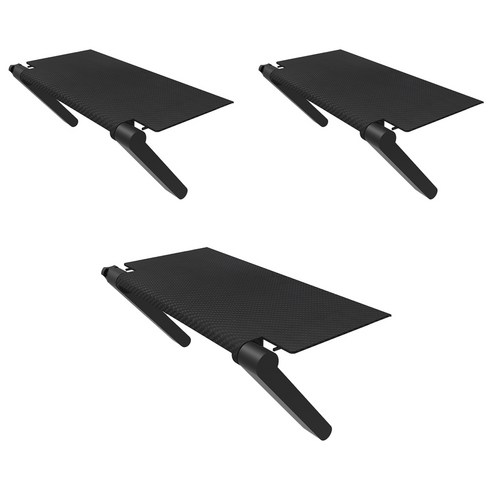엘디엘마운트 티비 셋탑박스 공유기 다용도 거치대 APL-S330P, 블랙, 3개
