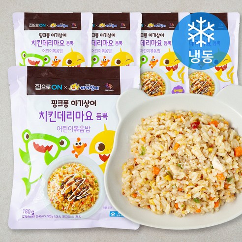 대상 핑크퐁 치킨마요 볶음밥 (냉동), 5개, 180g 어린이식품