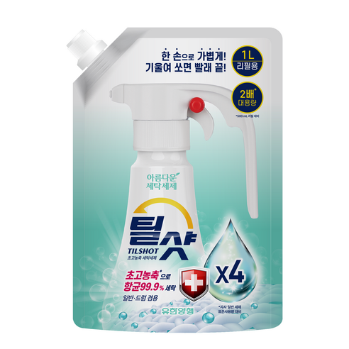 아름다운세탁세제 틸샷 초고농축 세탁세제 리필, 1000ml, 1개