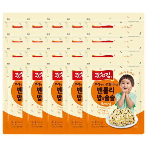 광천김 벤틀리 밥에솔솔 후리가케, 20개, 30g