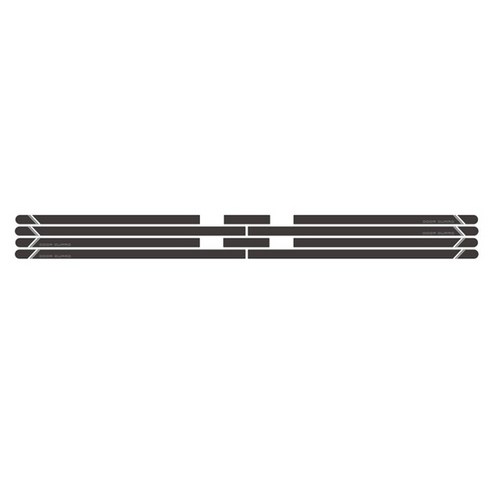 아칸 문콕방지 아크릴 도어가드 엣지 공용, 다크그레이, 1개
