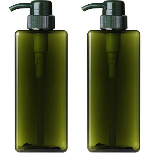 지앤와이 로션 펌프 공병 650ml, 그린, 2개