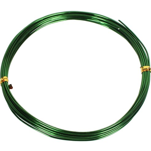 공예 철 와이어 1mm x 10m, 28 에메랄드 그린, 1개
